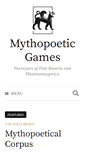 Mobile Screenshot of mythopoeticgames.com